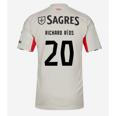 Billiga Benfica Richard Rios #20 Borta fotbollskläder 2025-26 Kortärmad Billiga Benfica Richard Rios #20 Borta fotbollskläder 2025-26 Kortärmad
